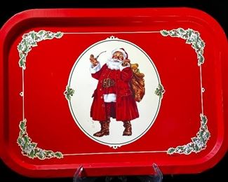 Santa metal trays 