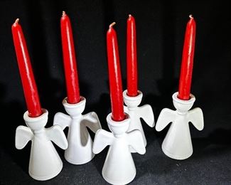 Angel candleholders 