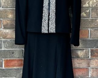 Wool Nolan Miller jacket and skirt, size 6