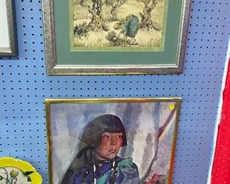 Gold framed Exhibition Poster 