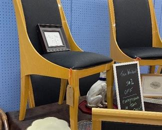 Set of 6 Rare Constantini Pietro dining chairs