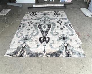 $260 USD 8'10" x 12 Jaipur Polaris Zenith Grey, Blue and Black Area Rug - HOP104-R25 ALL OFFERS CONSIDERED Description:
The indoor-outdoor Polaris collection combines admired traditional designs with a durable, light-weight polypropylene construction. The large-scale ikat pattern of the Zenith rug makes a bold global statement in fun, contemporary hues. The blue and gray palette highlights the resist dye-inspired design for a playful and worldly look in kitchens, living rooms, or on patios.
High-Performance Style: This Indoor, Outdoor Rug Is Specifically Designed to Tolerate Outdoor Elements, Heavy Traffic
Weather-Resistant Durability: Made of 100% Polypropylene to Maximize Durability in High-Traffic, Outdoor Areas
Textured Design: Low, Textured Pile, Lightweight Construction Offer a Versatile Accent
Easy Care: This Rug Is Easy to Clean, Is Weather-Resistant, Vacuum Regularly for Indoor Use
Dimensions: 8'10" x 12'
Local pick up Portland, OR. Contact us for shipper suggestions