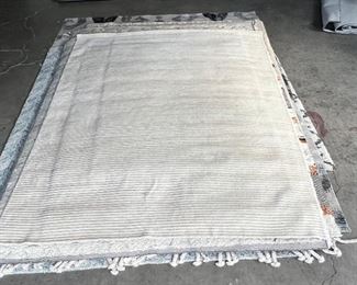 $420 USD 7'6" x 9'6" Hadley Hemingway Cream Linear Texture Area Rug HOP104-R11 ALL OFFERS CONSIDERED Description: Natural beauty is expressed in an understated fashion with the Hadley Collection, an eco-friendly collection of 100% undyed wool. Loom knotted in India, Hadley features an intriguing cut pile and loop combination which adds distinctive texture to these handsome and durable designs. Also, the muted colors fit easily with a variety of interior styles while still earning notice with raw elegance.
Dimensions: 7'6" x 9'6"
Local pick up Portland, OR. Contact us for shipper suggestions https://goodbyhello.com/products/copy-of-jaipur-cirque-arvo-tan-and-grey-area-rug-hop104-r10?_pos=52&_sid=00494f4c8&_ss=r