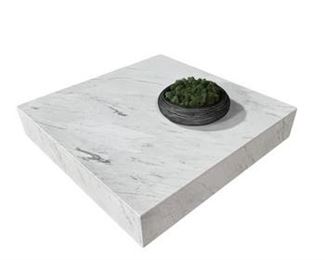 $1300      Rove Concepts Liza Square Marble Coffee Table - HOP10411323-1      Description: This marble coffee table brings form and function to the modern home. With its clean and simple, low-profile design, it anchors any space. Made of beautifully polished Carrara marble and striking matte black metal legs, it creates an airy float-like feel to any living space. Materials: Marble

Dimensions: 40 in x 40 in x 9.4 in Color/Finish: White

Condition: Like new condition. Used only for staging pruposes and in immaculate condition.

Location: Local pick up Portland, OR  97202. Contact us or go to our website and use the 
"Need a shipper" tab to access our list of suggested local and national providers.        https://goodbyhello.com/products/rove-concepts-square-marble-coffee-table-hop10411323-1?_pos=3&_sid=4b46cc3a7&_ss=r