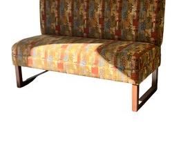 $200 USD Bench Seat with Metal Framed Base MTF153-10 Decsription: Perfect as a window seat or booth eating space. Colorful but muted tones for a great pop of color. Heave VERY well made piece.
Dimensions: 58 x 25 x 38 in | Seat 21H 20D
Condition: Used in very good condition with minimal signs of wear or age.
Location: Local pick up Portland, OR. Shipper suggestions available upon request. Item is in a warehouse with easy bay door access. https://goodbyhello.com/products/copy-of-monaco-floor-lamp-mtf161-9?_pos=2&_sid=ae19d08a3&_ss=r