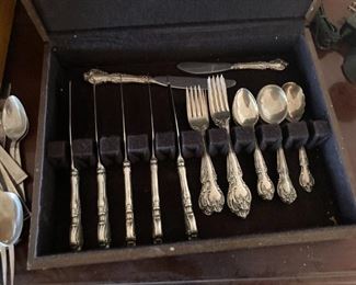 Serving for (almost) six of Gorham Sterling in the "Melrose" pattern