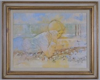 William Benecke 'Boy' Oil Painting (Illinois, 1934-2001) 30" x 25"