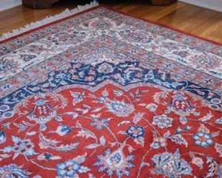 Indo Kashan Wool Rug 9' x 11'10"