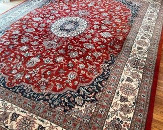 Indo Kashan Wool Rug 9' x 11'10"