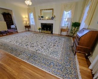 Persian Kashan Virgin Wool Rug 17' x 10'10" (1979 Iran) 