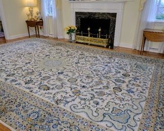 Persian Kashan Virgin Wool Rug 17' x 10'10" (1979 Iran)