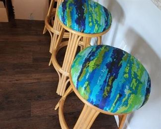 Colorful bar stools 
