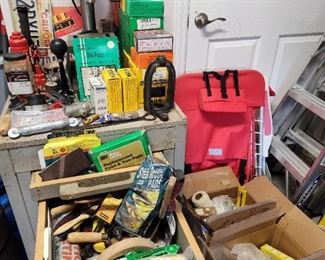 Various tools, nails, screws and more