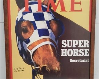 01 Secretariat Time Magazine Signed Framed