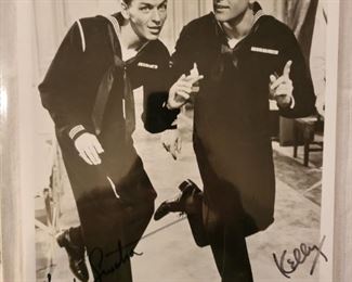 Autographed Frank Sinatra And Gene Kelly Photo