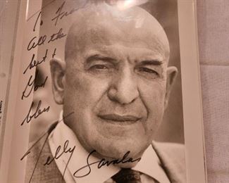 Autographed Photo Of Telly Savalas