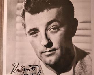 Autographed Photos Of Robert Mitchum