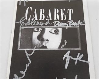 Autographed Playbill Cabaret