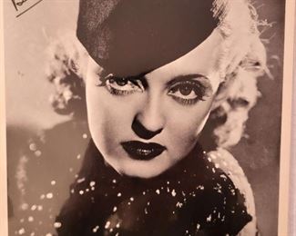 Bette Davis Signed Photo