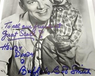 Buffalo Bob Smith And Howdy Doody Autographed Photo