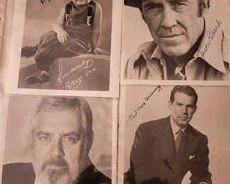Four Signed Photos Various Actors