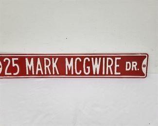 Mark McGuire Street Sign