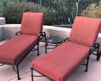 Robb Stucky Iron Lounge Chairs