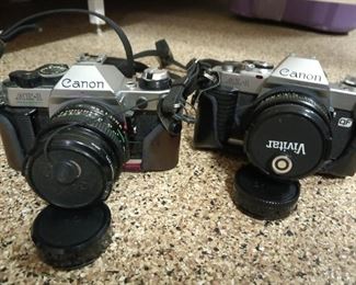 Cameras Equipment Assortment  Canon, Vivitar, Kodak