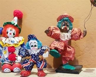 Paper Mache Clowns
