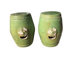 $400 peony chinoiserie garden stools 11 x 11 x 16