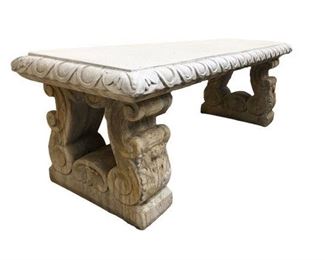 $400 stone bench 48x12x18