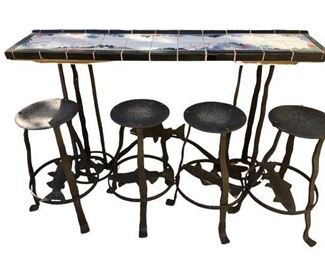 $1850 salmon set (table 72x16x41.5)