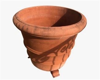 $225 Handmade Terra Cotta Planter 29x29x25