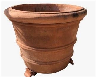 $225 Handmade Terra Cotta Planter 29x29x25