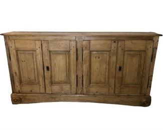 $1200 Antique Pine Credenza 73*13*37