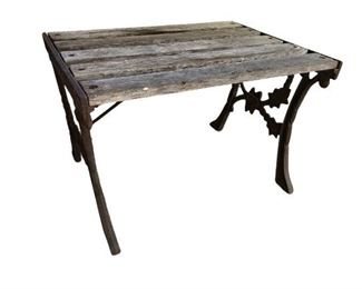 $140 hardwood and wrought iron