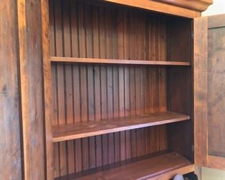 $1500 Late 19th Century American Fine Finished Oak Armoire 43x19x89