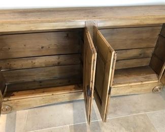 $1200 Antique Pine Credenza 73*13*37