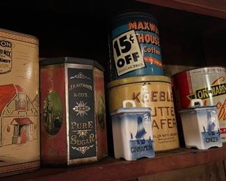Old TINS & boxes 