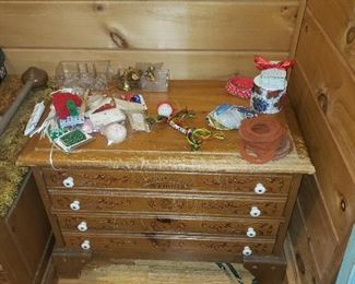 Multi drawer sewing storage