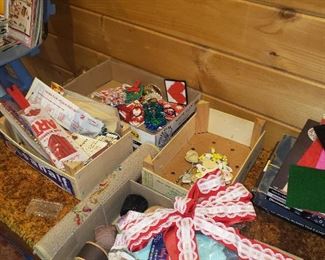 Boxes & boxes of craft supplies
