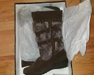 Abundance of winter footwear