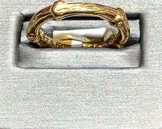 Tiffany & Co Bamboo Ring 
18K Yellow Gold 
