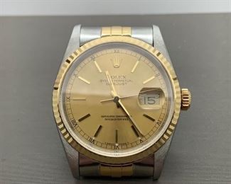 Rolex Watch Men's Gold and Silver 