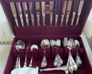 73 Piece Set of Towle "Legato" Sterling Flatware with Case