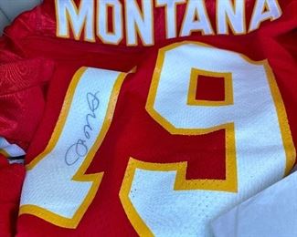 Autographed Montana jersey