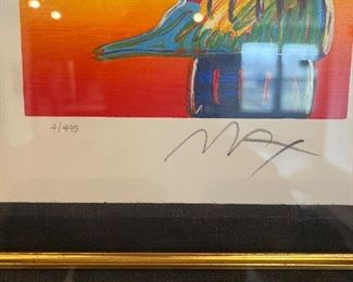 Signed and low numbered Peter Max more to come