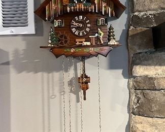 Schneider German cuckoo clock in excellent cosmetic and working condition, has not been wound recently. More to come on design, 