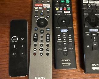 Remotes to the Sony sound system that goes with this tv, 2 years 