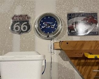 Garage wall decor